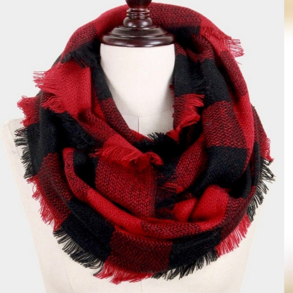 Buffalo Plaid Infinity Scarf